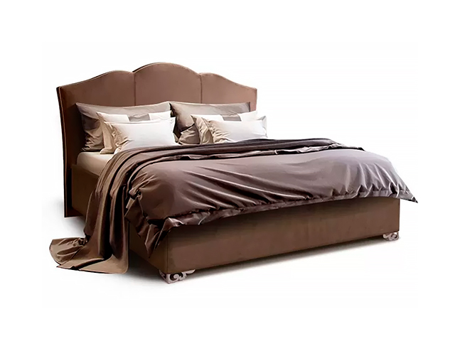 Кровать LOTOS 2-х спальная (1,4 м) с под.мех. ЛСКР140-1[3] (шоколадный ликёр)